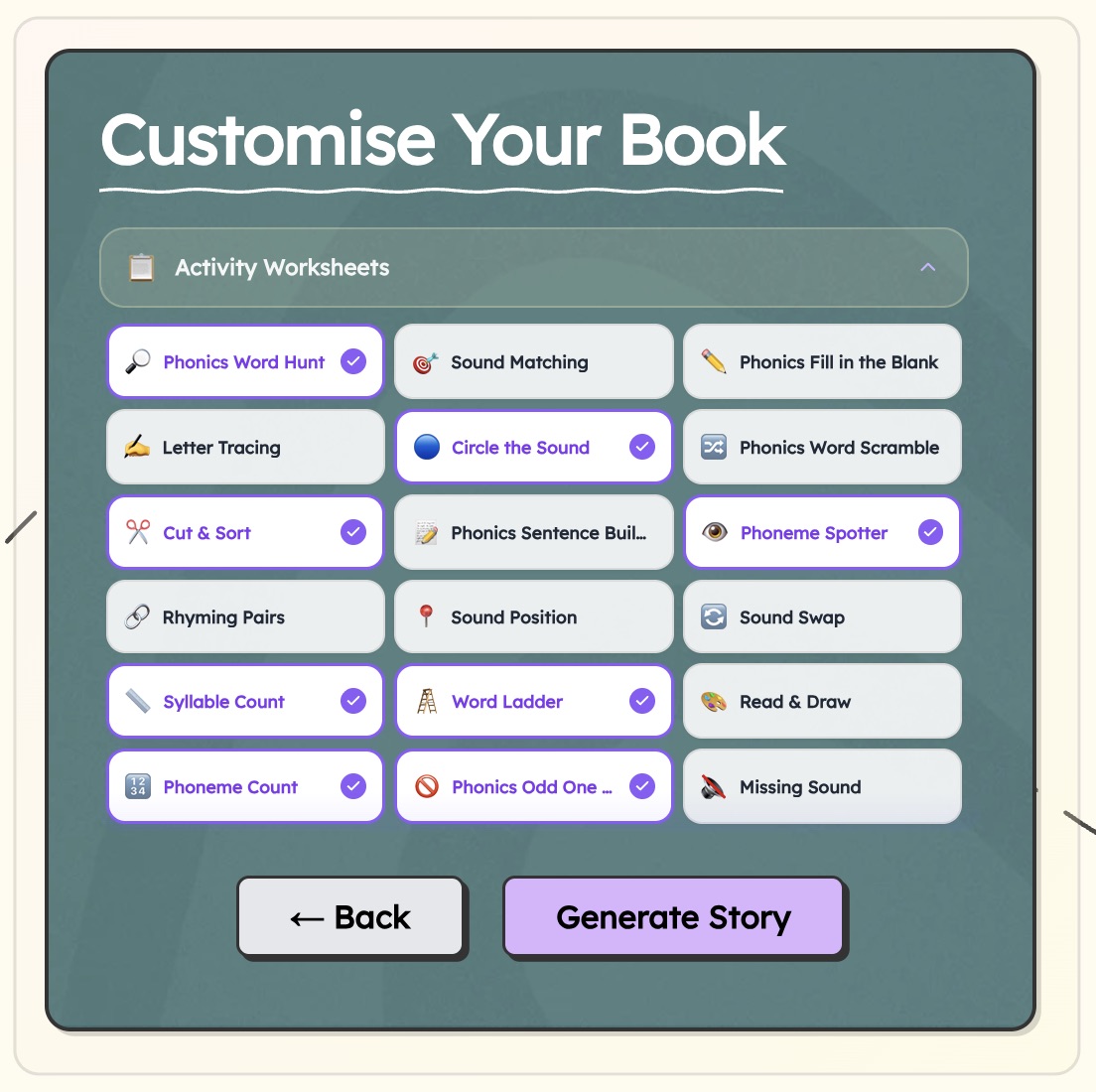 Organized homeschool worksheets with colorful annotations